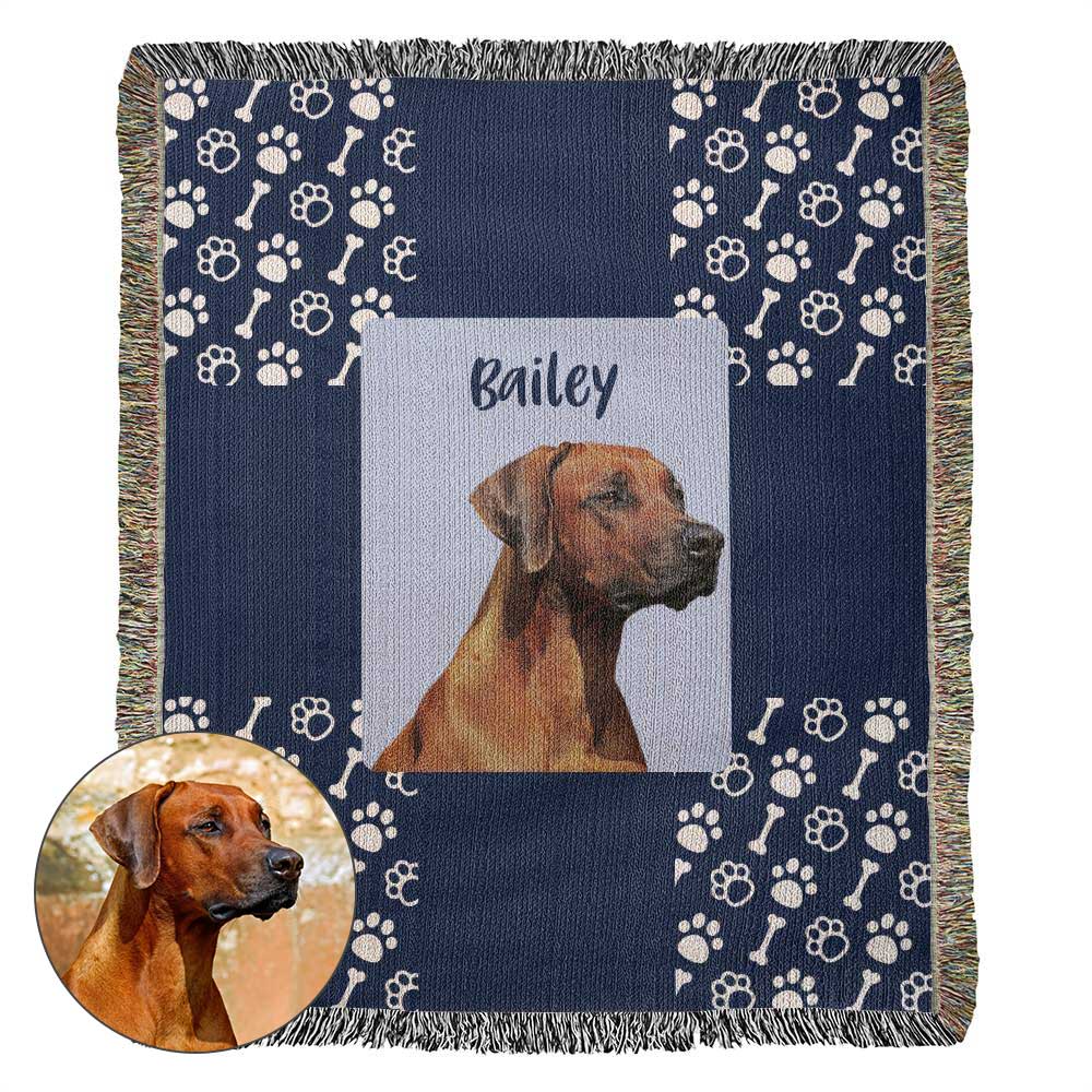 Personalized Dog Blankets with photo of dog