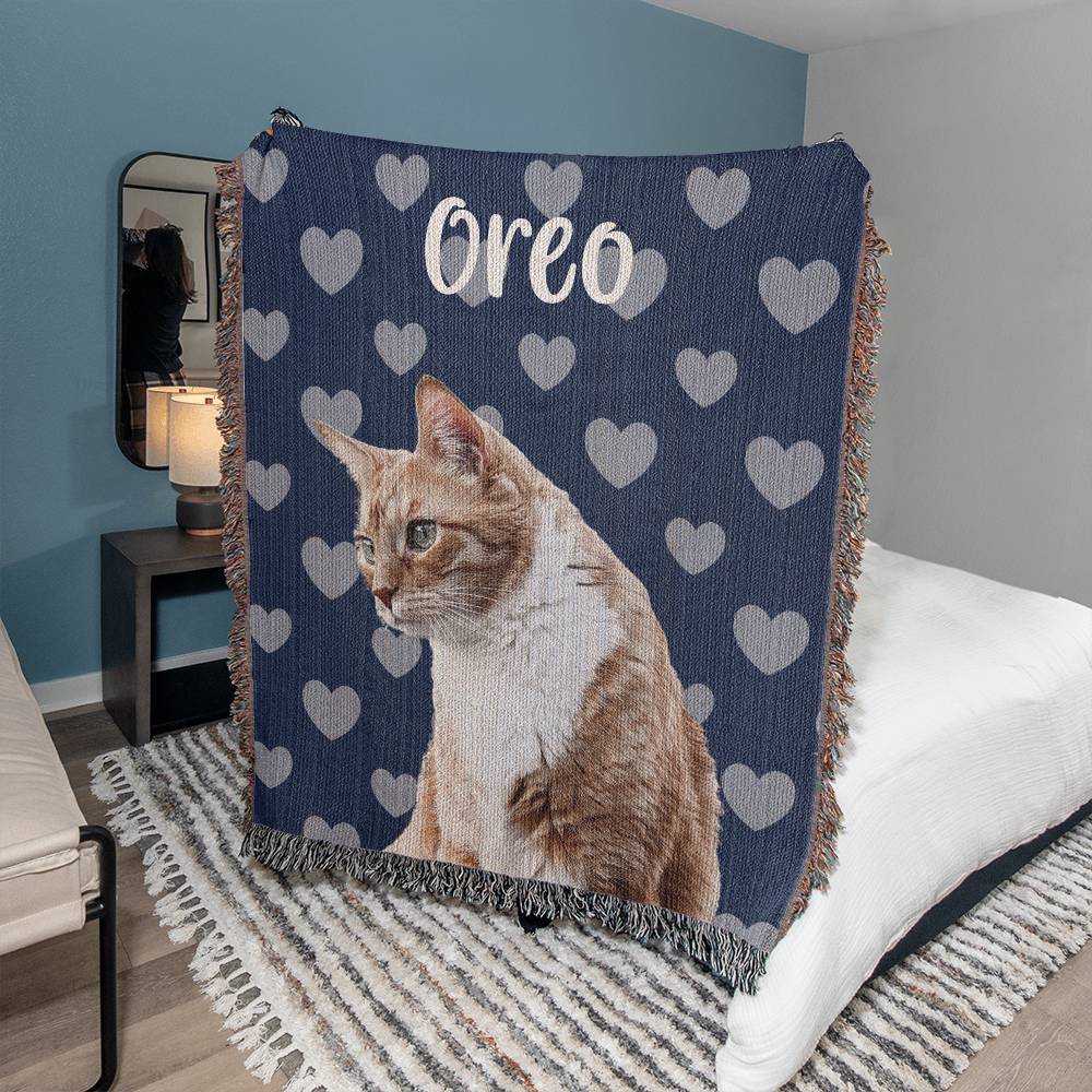 Custom cat blanket best sale