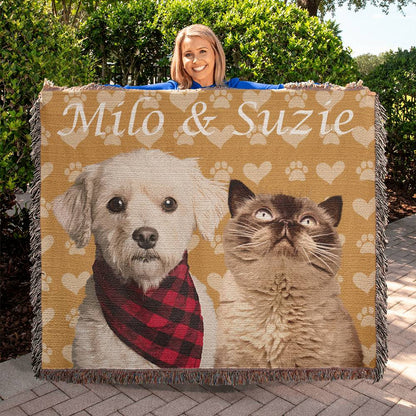 Custom Pet Blanket - Orange