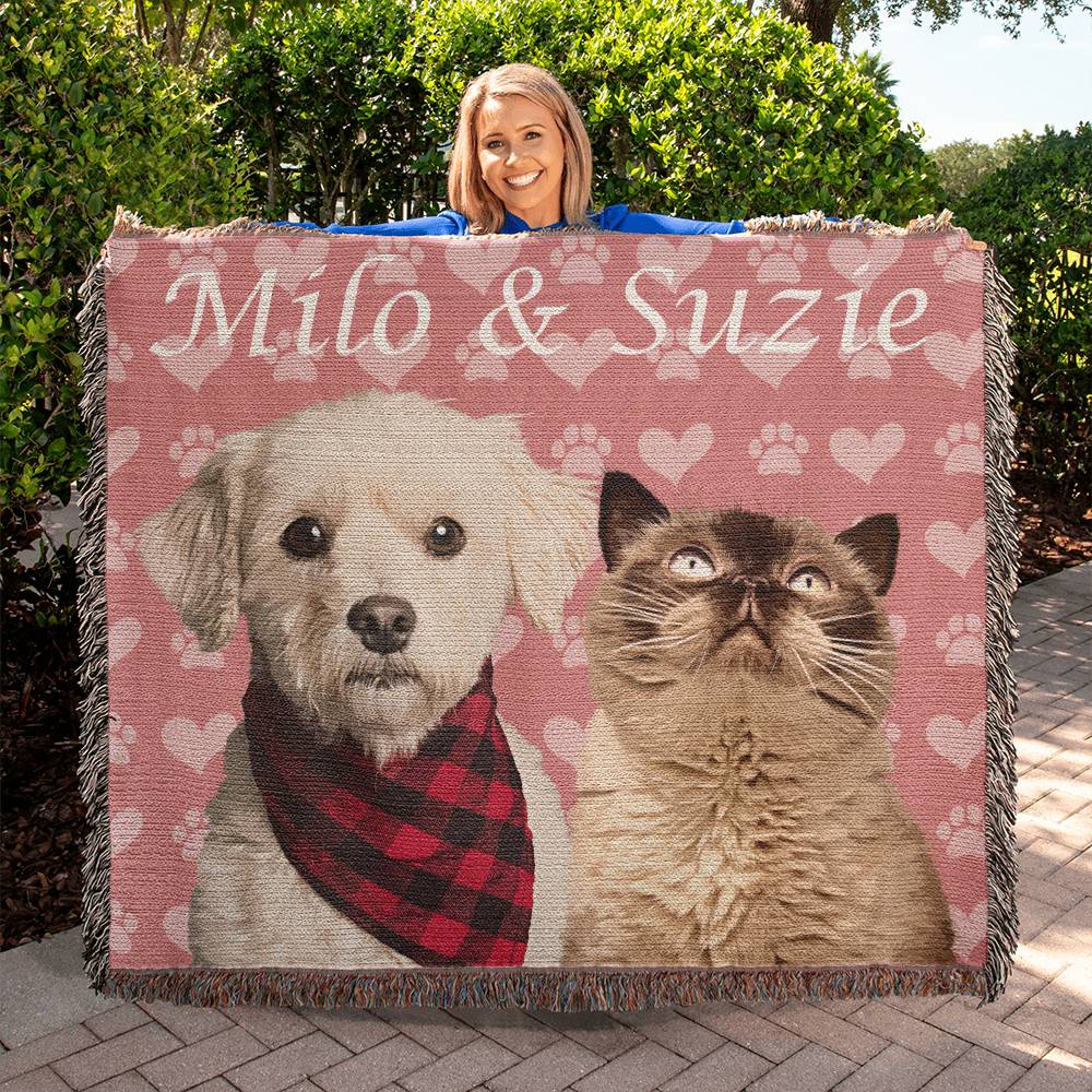 Custom Pet Portrait - Pink