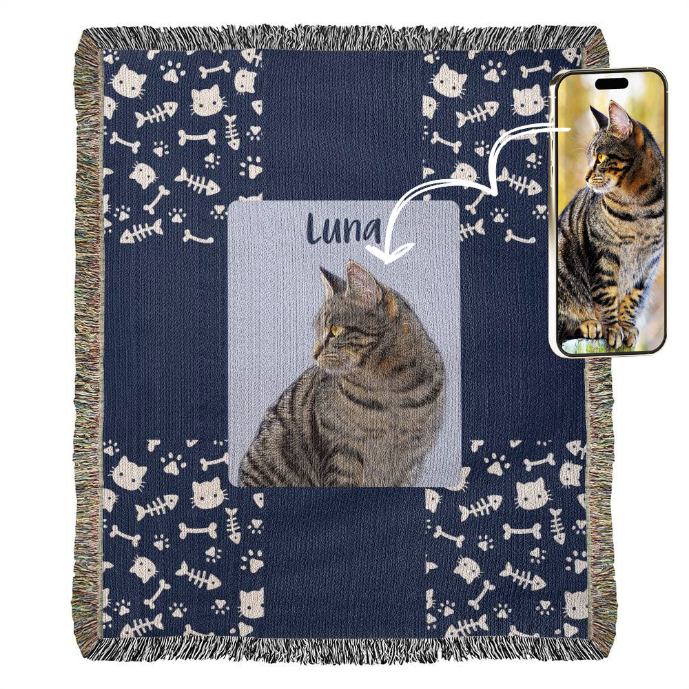 Custom Cat Blanket with picture