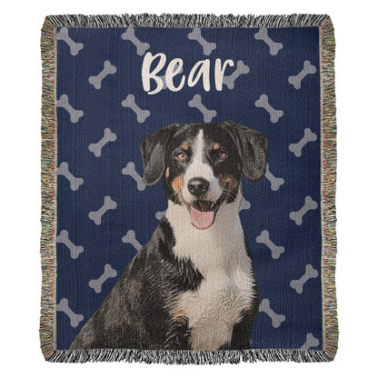 Personalized Dog Blanket - Heirloom Woven Blanket