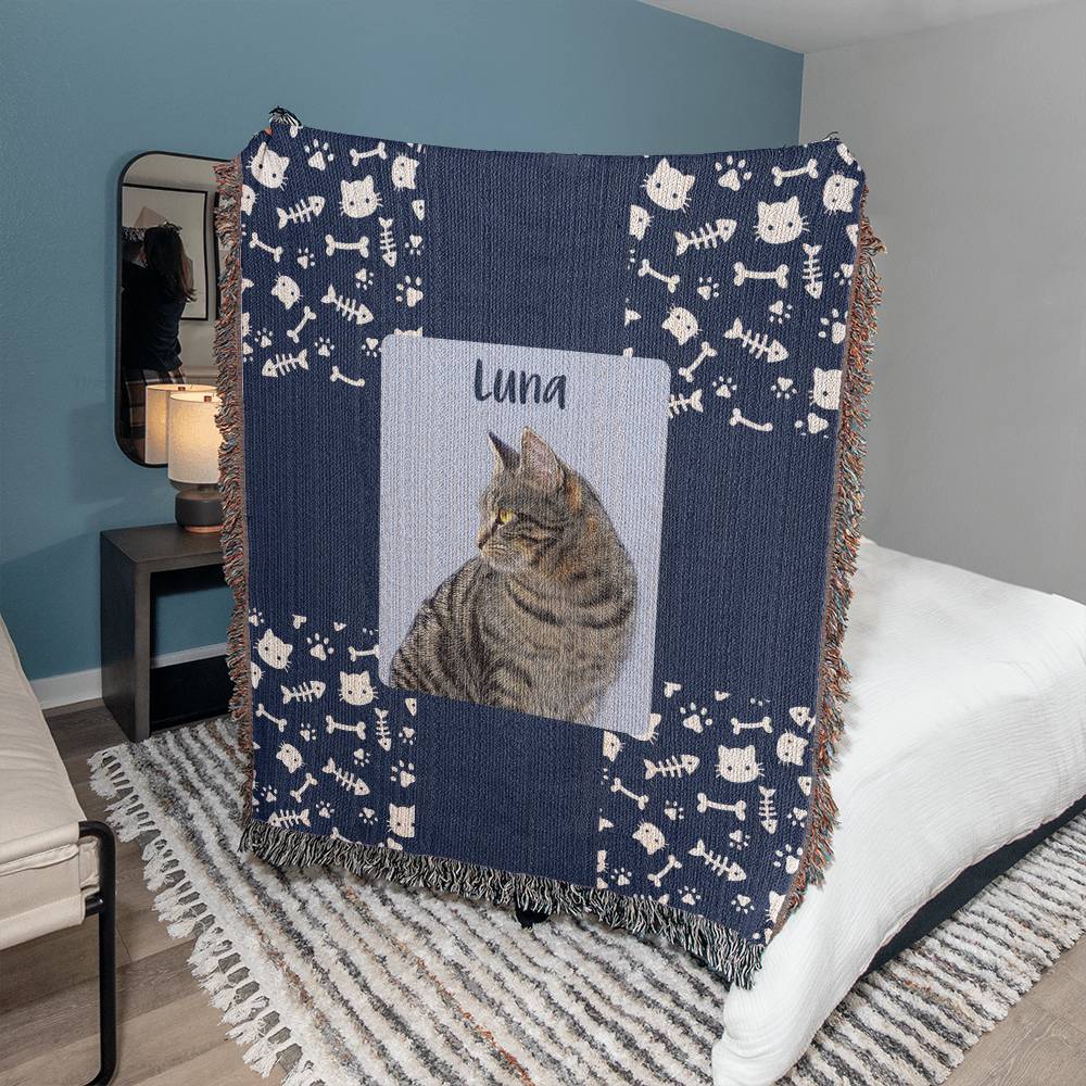 Custom Cat Blanket - Patchwork Cat Style