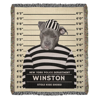 Caught Red-Pawed - Custom Pet Mugshot