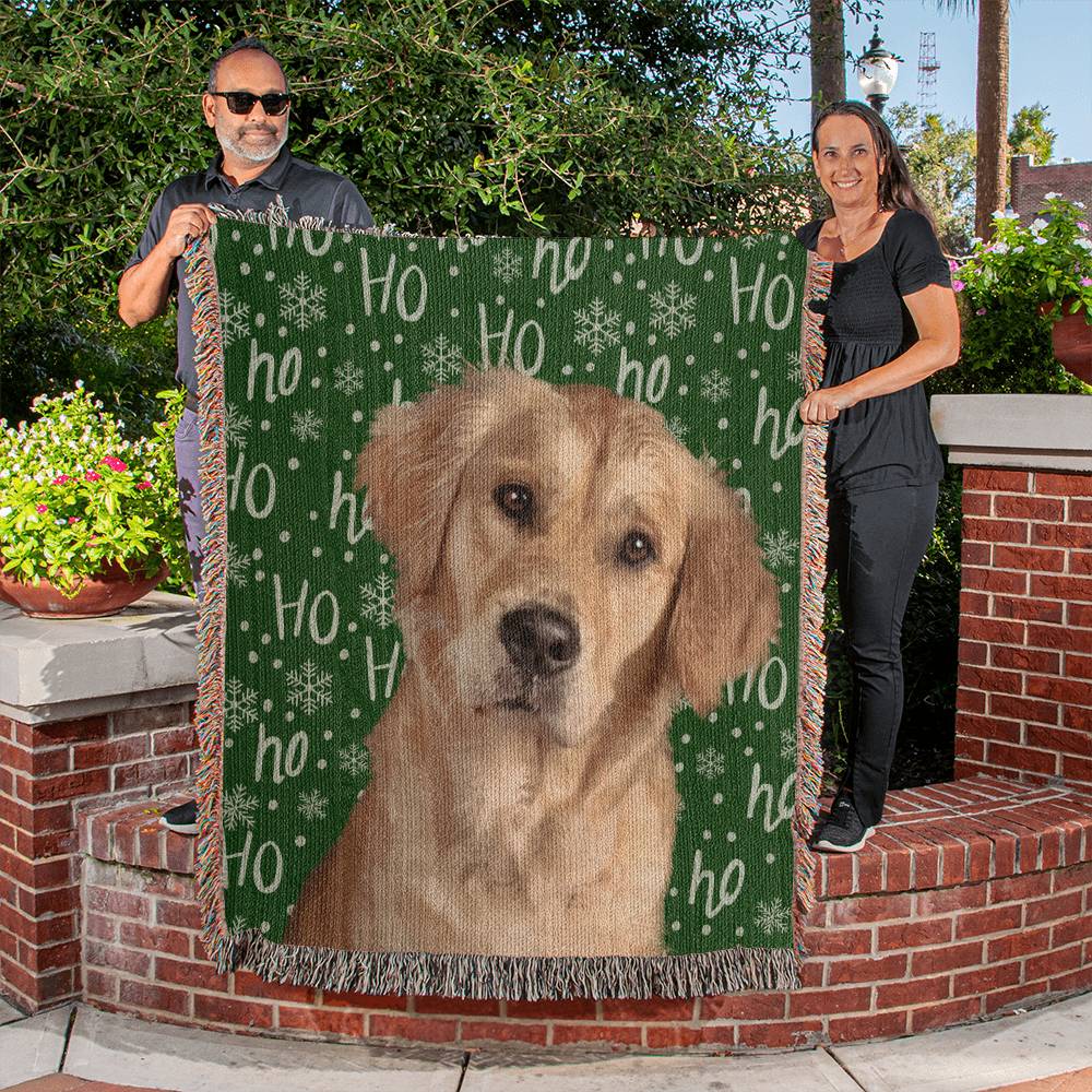 Custom Dog Blanket - Ho Ho Ho Christtmas