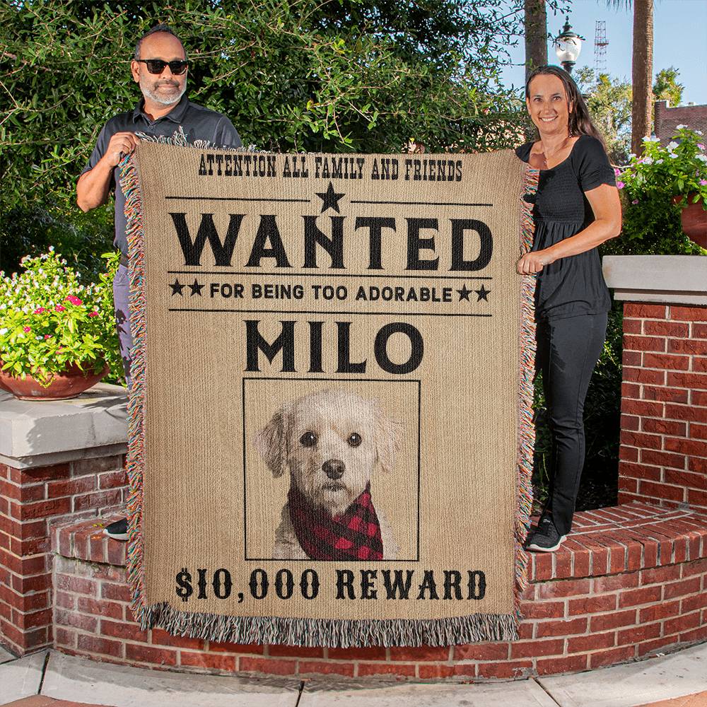 Pet photo blanket - Wanted Poster