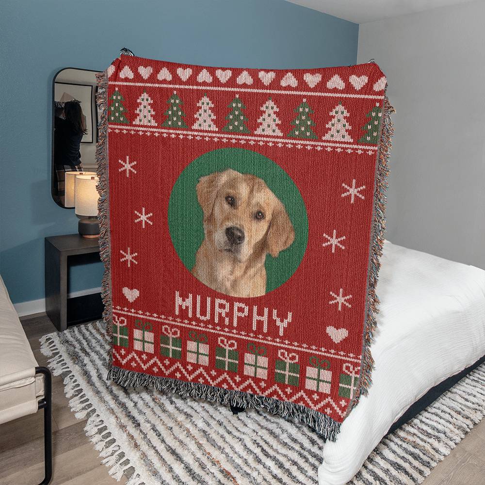 Custom Dog Blanket with picture
