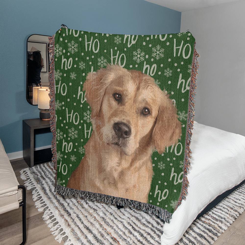 Pet photo blanket Christmas