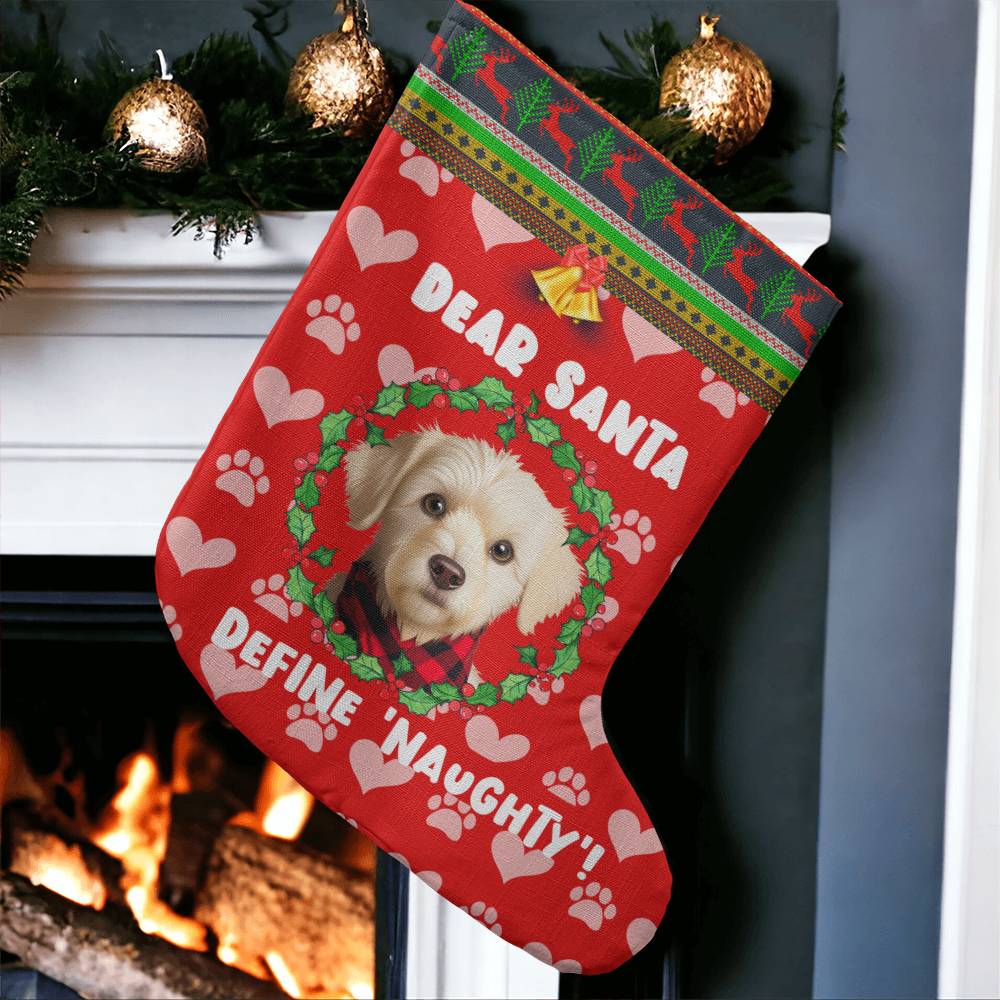 Dear Santa - Cartoon Christmas Stocking