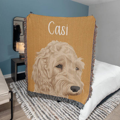 Pet photo blanket - Orange