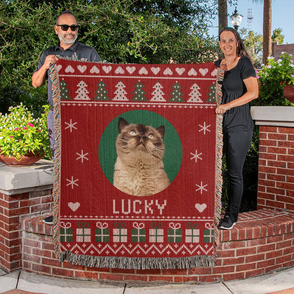 personalized cat blanket